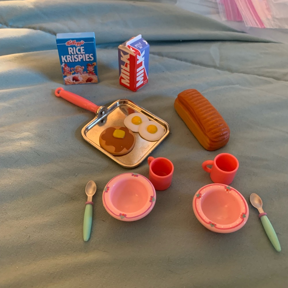 Vintage TYCO kitchen littles 1996 Breakfast lot $40
